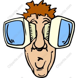Oversized Glasses Cartoon