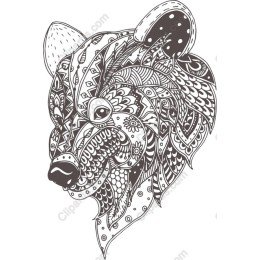 Intricate Bear Head