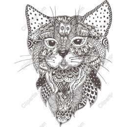 Intricate Cat Head