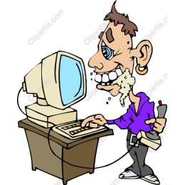 Quirky Retro Computer Guy