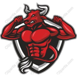 Fierce Red Bull Emblem