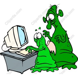 Playful Green Creatures