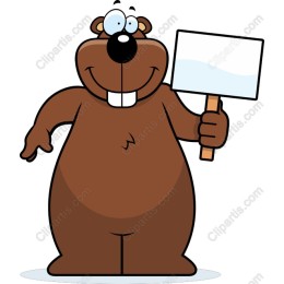 Charming Cartoon Beaver