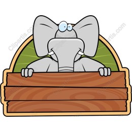Whimsical Elephant Frame