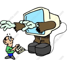 Comical Computer Character