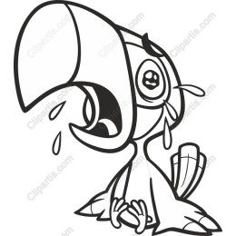Expressive Cartoon Toucan