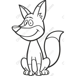 Cheerful Cartoon Fox