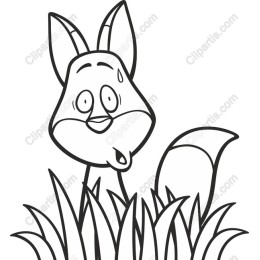 Charming Cartoon Fox