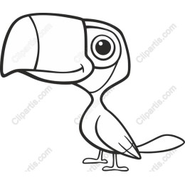 Charming Cartoon Toucan