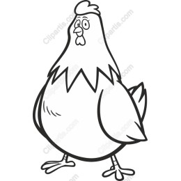 Playful Cartoon Chicken