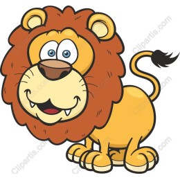 Playful Cartoon Lion