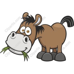 Cheerful Cartoon Horse
