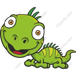 Playful Green Dinosaur