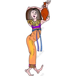 Graceful Woman with Pot