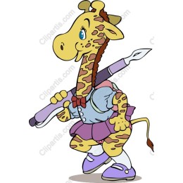 Charming Schoolgirl Giraffe