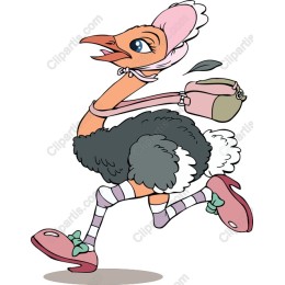 Fashion-Forward Ostrich