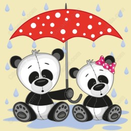 Charming Panda Umbrella