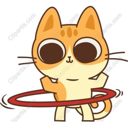 Hula Hooping Cat