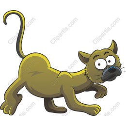 Playful Cartoon Cat
