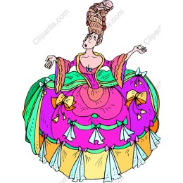 Enchanting Lady in Majestic Gown