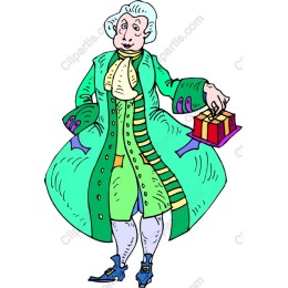 Elegant Gentleman with Gift