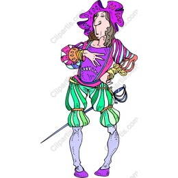 Nobleman in Vibrant Attire