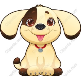 Cute Cartoon Puppy