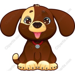 Cheerful Cartoon Puppy