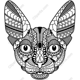 Intricate Cat Face