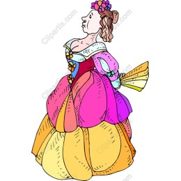 Vintage Lady in Elegant Dress