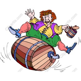 Playful Barrel Rider
