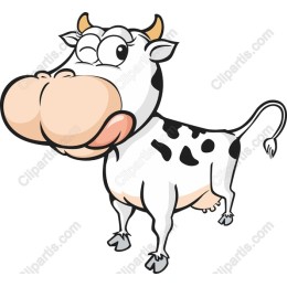Happy Cartoon Cow
