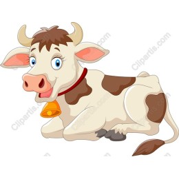 Playful Cartoon Cow