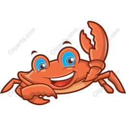 Cheerful Cartoon Crab