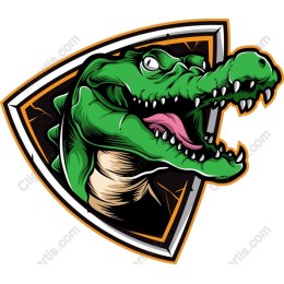 Fierce Crocodile Head