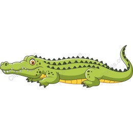 Playful Cartoon Crocodile