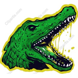 Fierce Alligator Head