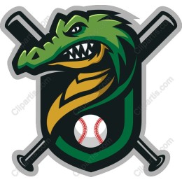 Fierce Alligator Baseball Team Logo