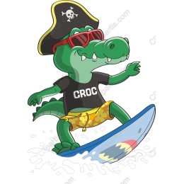 Playful Pirate Crocodile