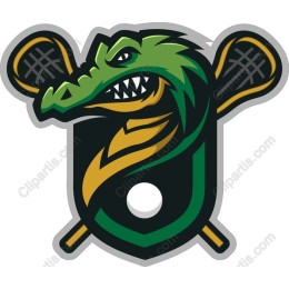 Fierce Alligator Lacrosse Emblem