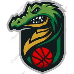 Fierce Alligator Basketball Mascot