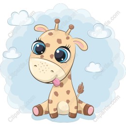 Cute Cartoon Giraffe