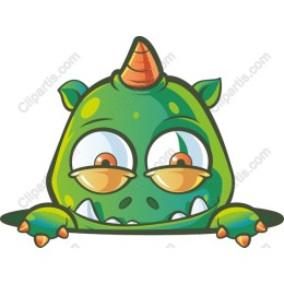 Vibrant Green Monster