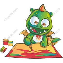 Playful Dragon Painting