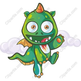 Whimsical Dragon - Playful Children's