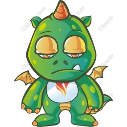Adorable Cartoon Dragon