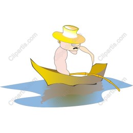 Fisherman in Yellow Boat