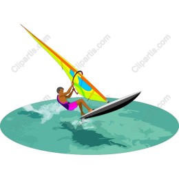 Vibrant Windsurfing