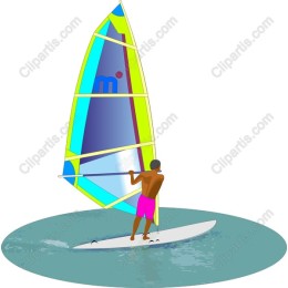 Vibrant Windsurfing