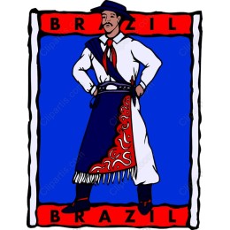Vibrant Brazilian Traditional Man